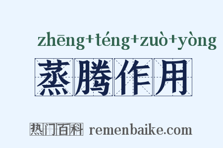 蒸腾作用是什么意思的图片